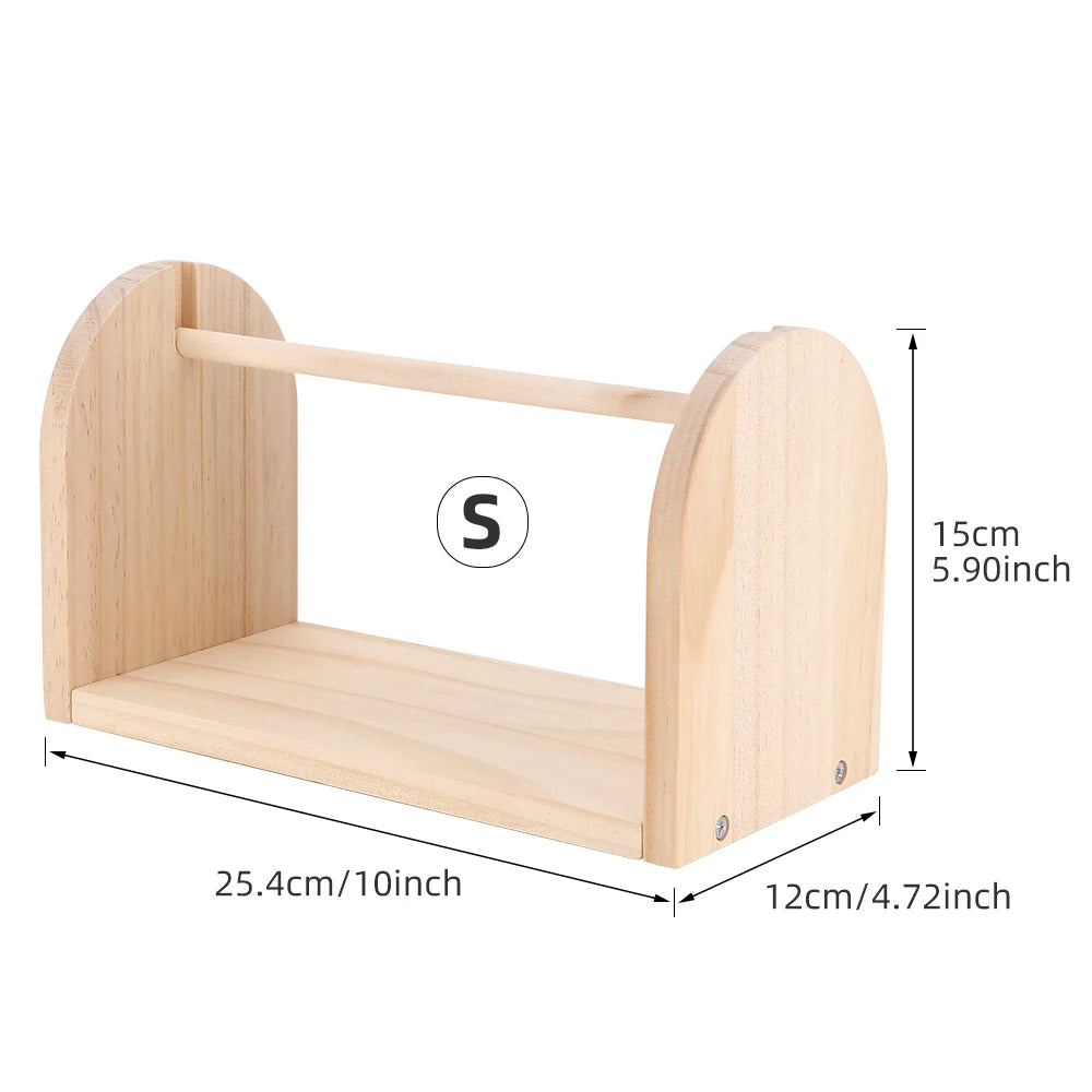 1pcs Wood Yarn Spool Holder, Knitting Yarns Storage Rack, Rotating Spinner, Weaving Spool Frame, DIY Crochet & Knit Assist Tool