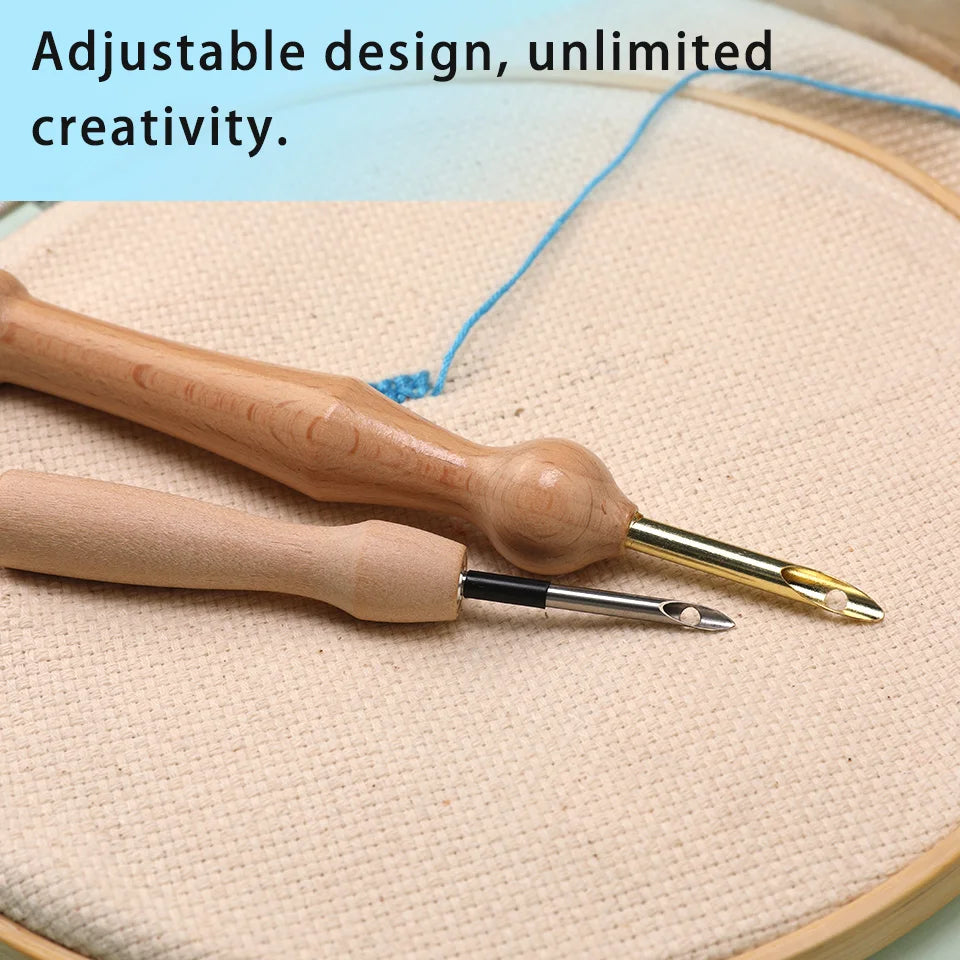 Cross Stich Punch Needles Embroidery Kits Yarn Embroidery Pen Crochet Knitting DIY Craft Stitching Sewing Tools Accessories