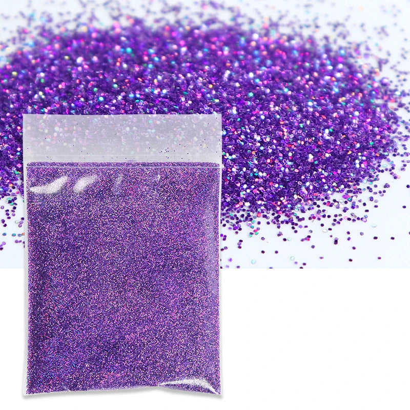 10g/Bag Holographic Fine Glitter Powder For Epoxy Filling Laser Glitter Gold Silver Fine Powder DIY Resin Mold Filling Crafts