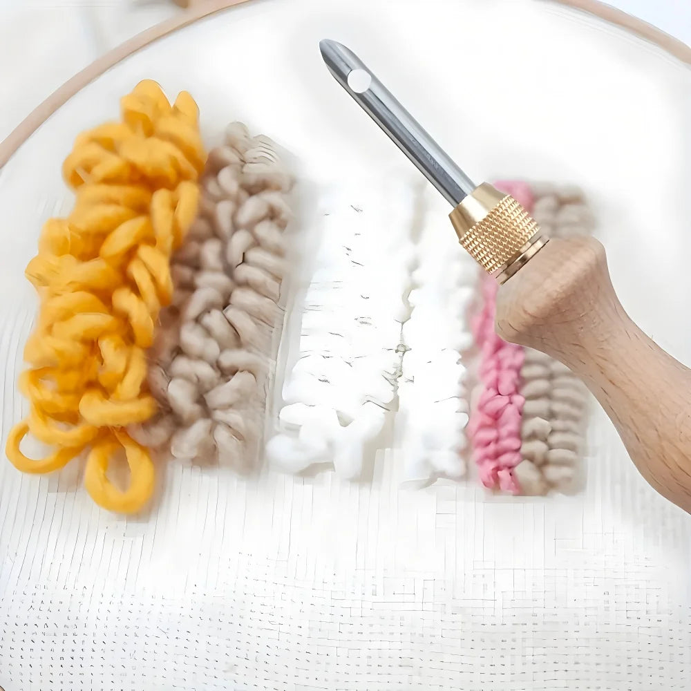 New Punch Needle Tool Kit DIY Embroidery Stitching Punch Needle & Needle Threader Embroidery Poking Cross StitchTools Knitting