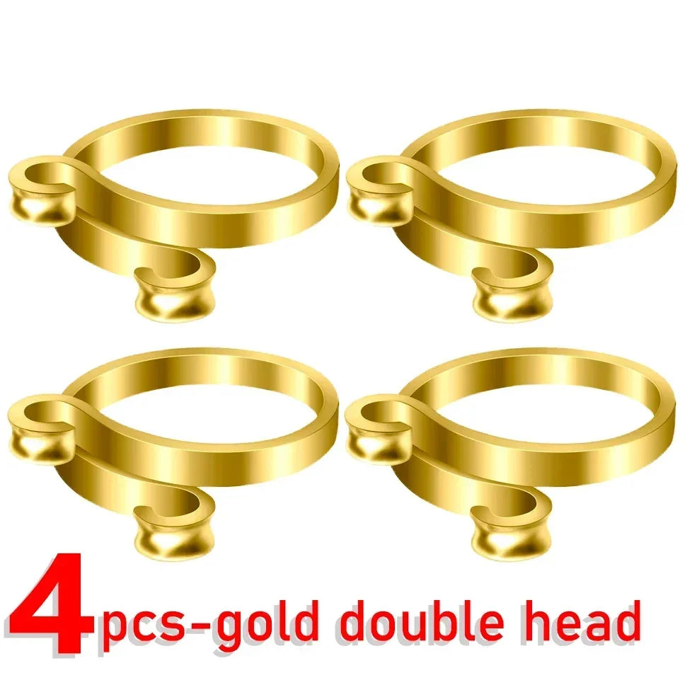 4/1pcs Adjustable Knitting Crochet Loop Rings DIY Yarn Guide Finger Faster Holder Open Fingering Crocheters Tool Sewing Supplies