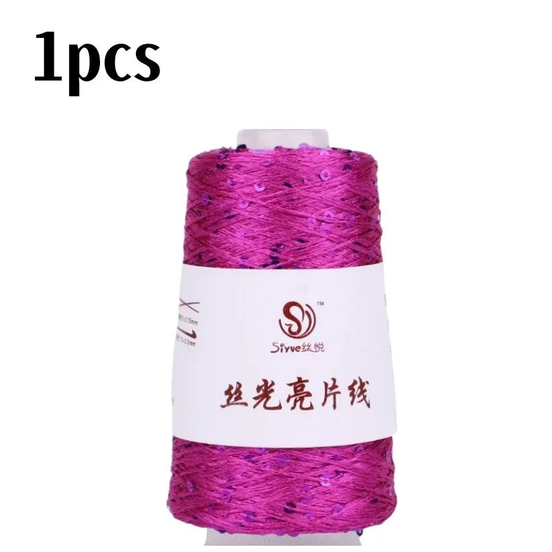 150 Colour 700M 100g special Sequin yarn DIY garment accessories Rag doll Knitting yarn