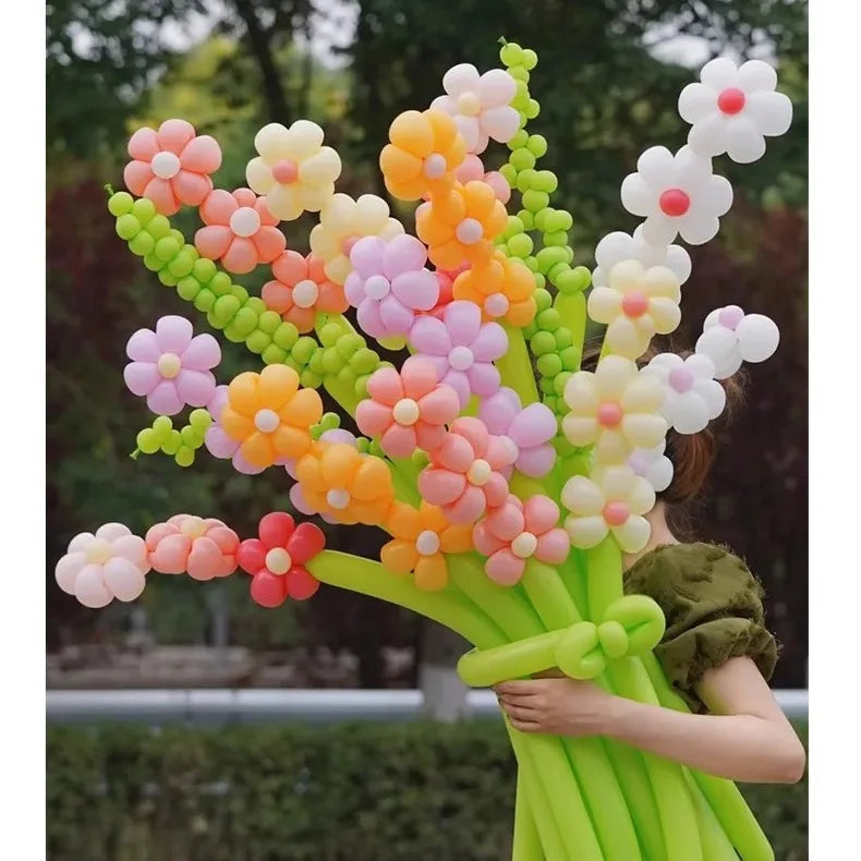 10Pcs Long latex balloons can be used as styling balloons, magic balloons, woven balloons, daily festival decoration props