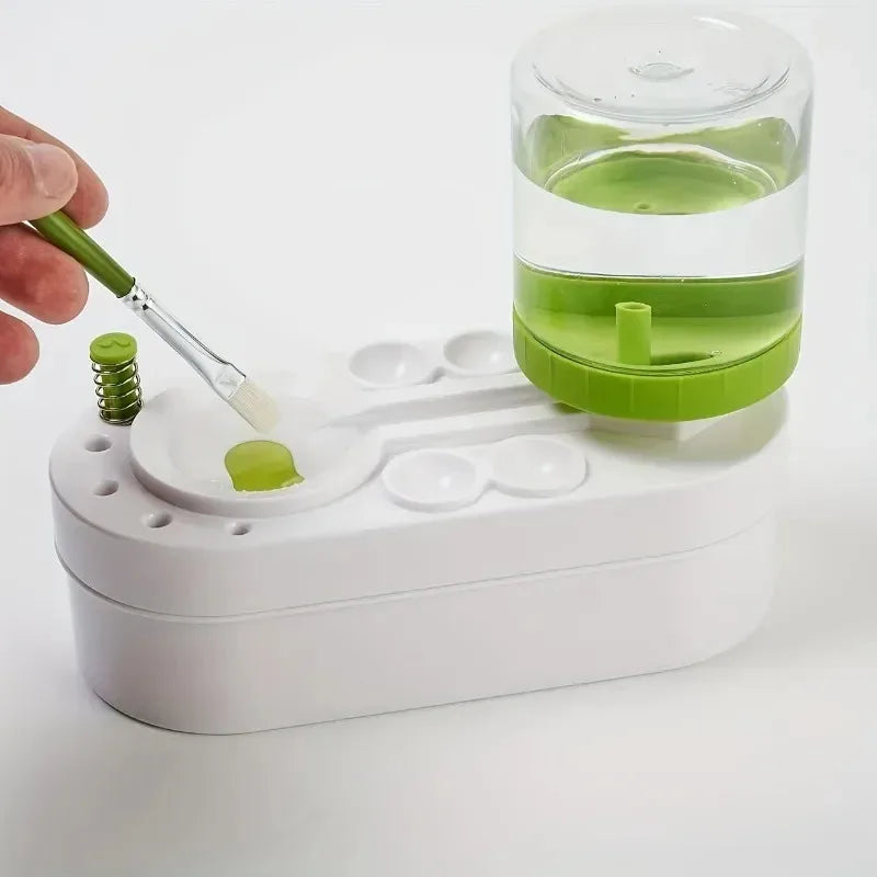 Paintbrush Cleaner, Art Tool, Water Droplet with Water Circulation System for Watercolor Brushes (Used by Students and Artists)