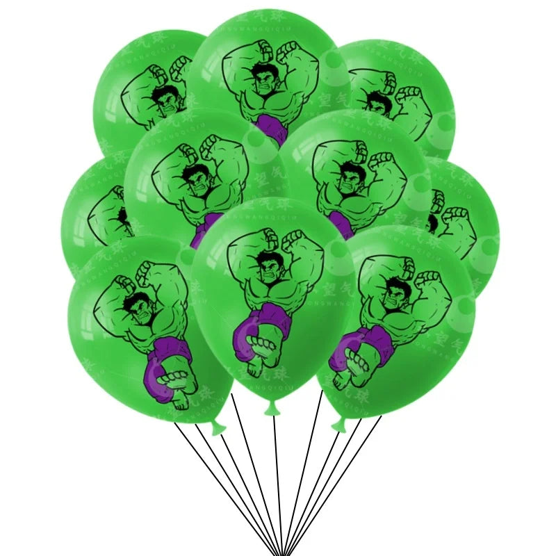 10/30Pcs Super Hero Hulk Theme 12inch Latex Balloon Decoration Boys Birthday Party Hulk Latex Balloon Supplies Kids Toys Globos