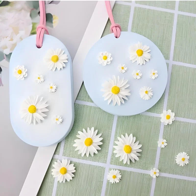 1pc Flower Silicone Candle Mold Daisy Aromatherapy Soap Mold DIY Earring Pendants Making Clay Craft Moulds Handmade Candle Mold