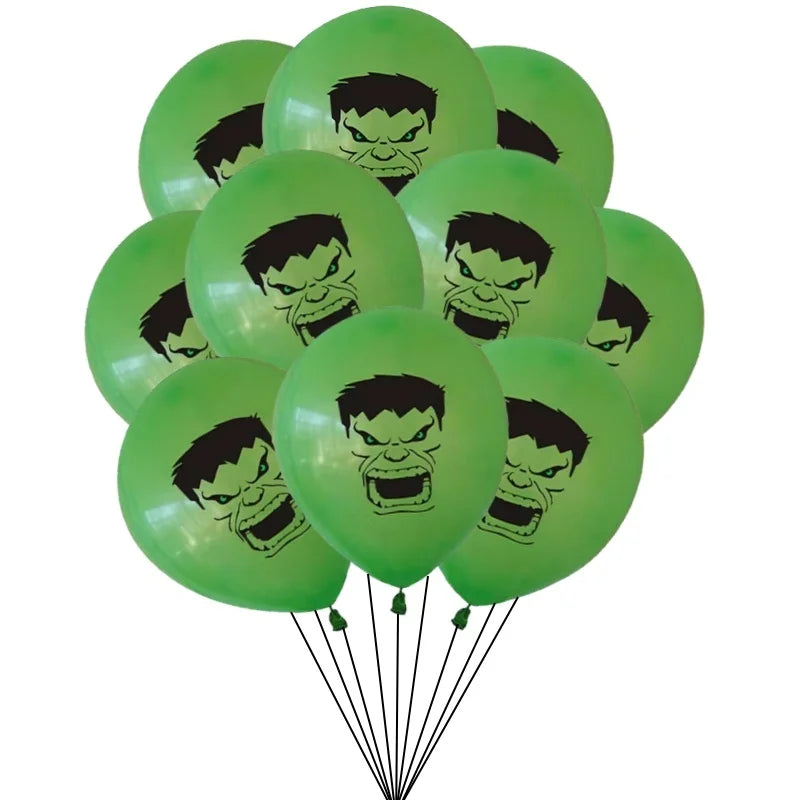 10/30Pcs Super Hero Hulk Theme 12inch Latex Balloon Decoration Boys Birthday Party Hulk Latex Balloon Supplies Kids Toys Globos