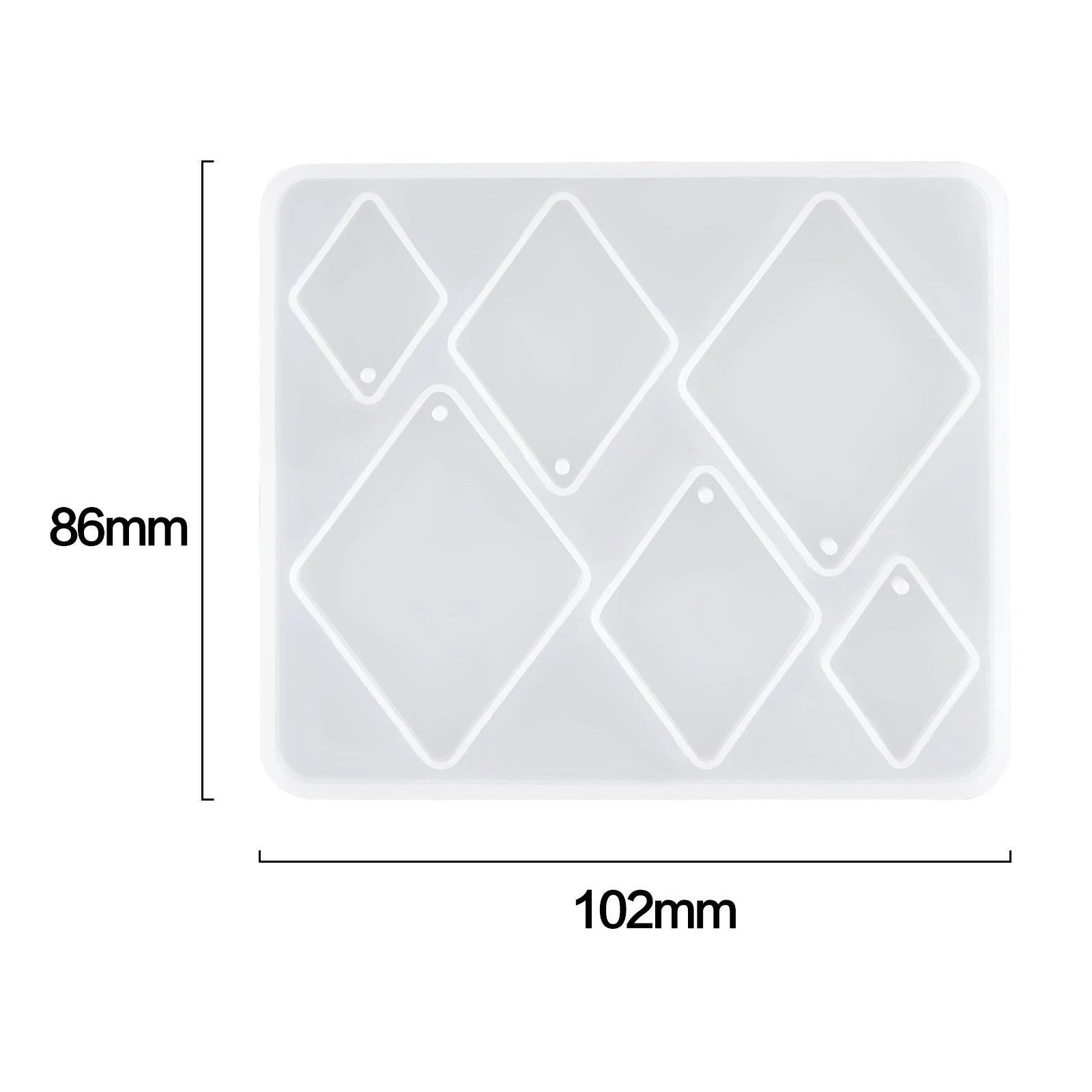 Geometric Earring Pendant Silicone Mold For Epoxy Resin DIY Earring Keychain Necklace Charms Resin Silicone Mold Jewelry Making