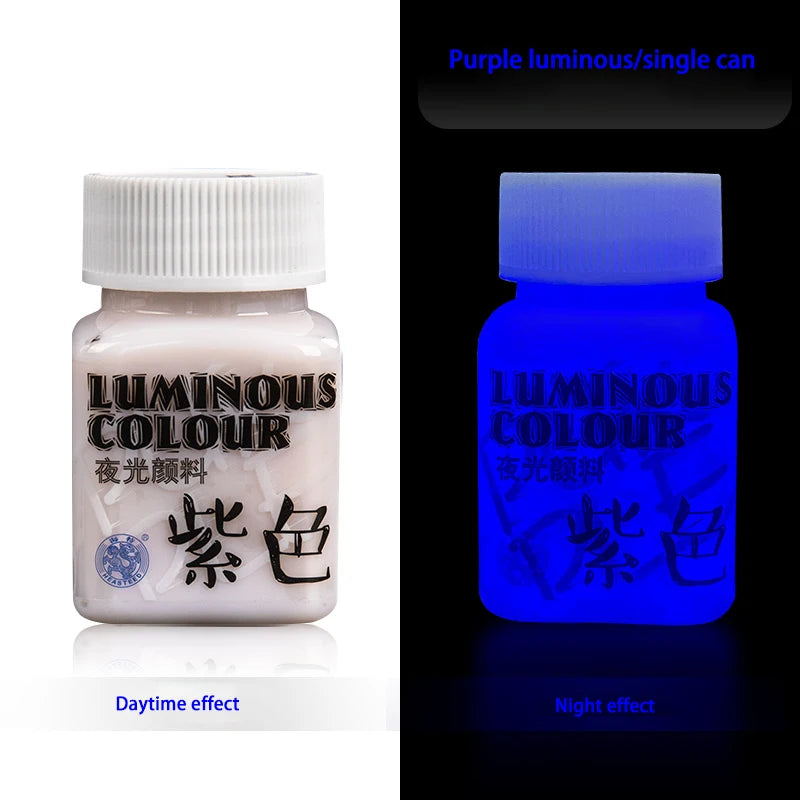 Acrylic Glow In The Dark Paint Diy Painting Luminous Pigments Waterproof Makeup Nails Clothes Shoes Liquid Fluorescent Paints