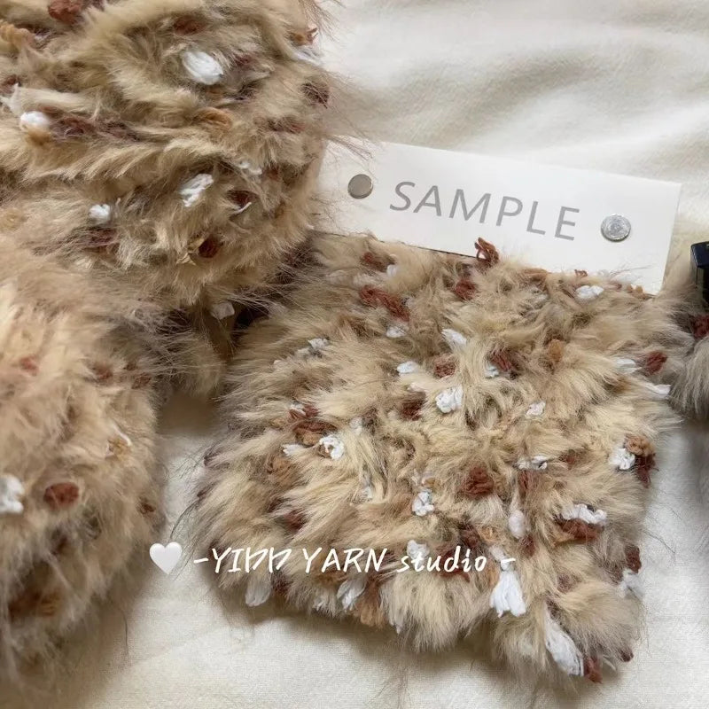 125g/roll Green Yarn Tricot Wool Blends Diy Hand Knitting Features Hand Mixed Plush Yarn Wool Ball Crochet Woven Hairpin Sweater