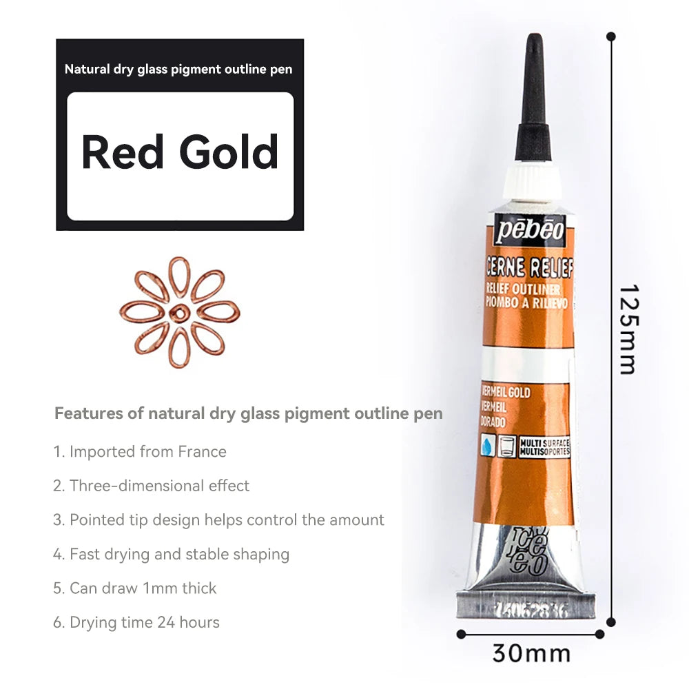 Creative 20ml Acrylic Paints Rich Color Waterproof Glass Pigments Tube For Painting Supplies Artist Drawing Art DIY Crafts
