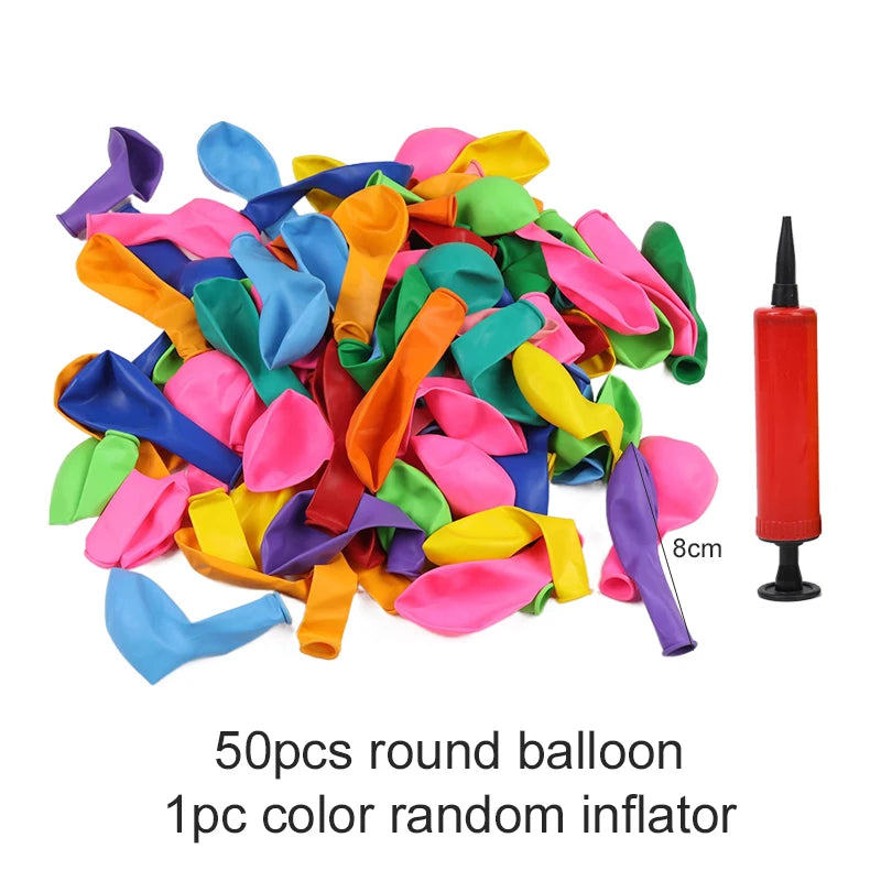 50/100pcs Balloons Latex Spiral / Long / Round Balloon Colored Festival Party Decorations Supplies DIY Birthday Wedding TMZ