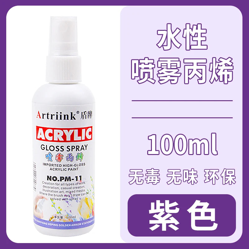 Acrylic Spray Manual Self Spray Paint Wall Painting DIY Water-based Acrylic Pigment Waterproof Sunscreen and Non Fading