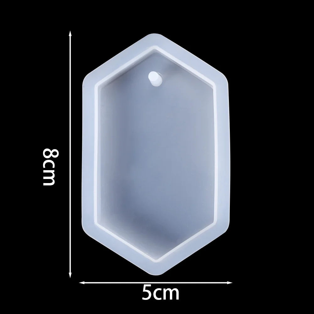 Round Pendants Silconne Mold Oval Necklace Pendant Epoxy Resin Mould for DIY Epoxy Resin Crafts Jewelry Making Tools