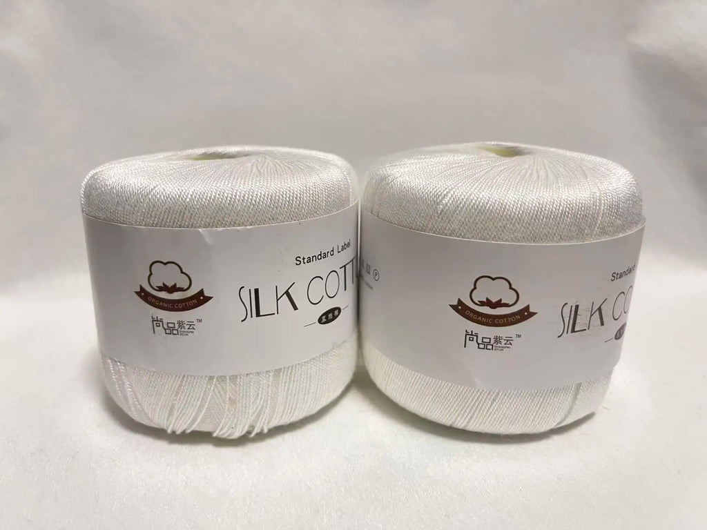 New 2Pcs Christmas Silk Lace Cotton Milk Crochet Yarn Baby Hand-Knitted Warm Soft Knitting Thread for Hand Knitting