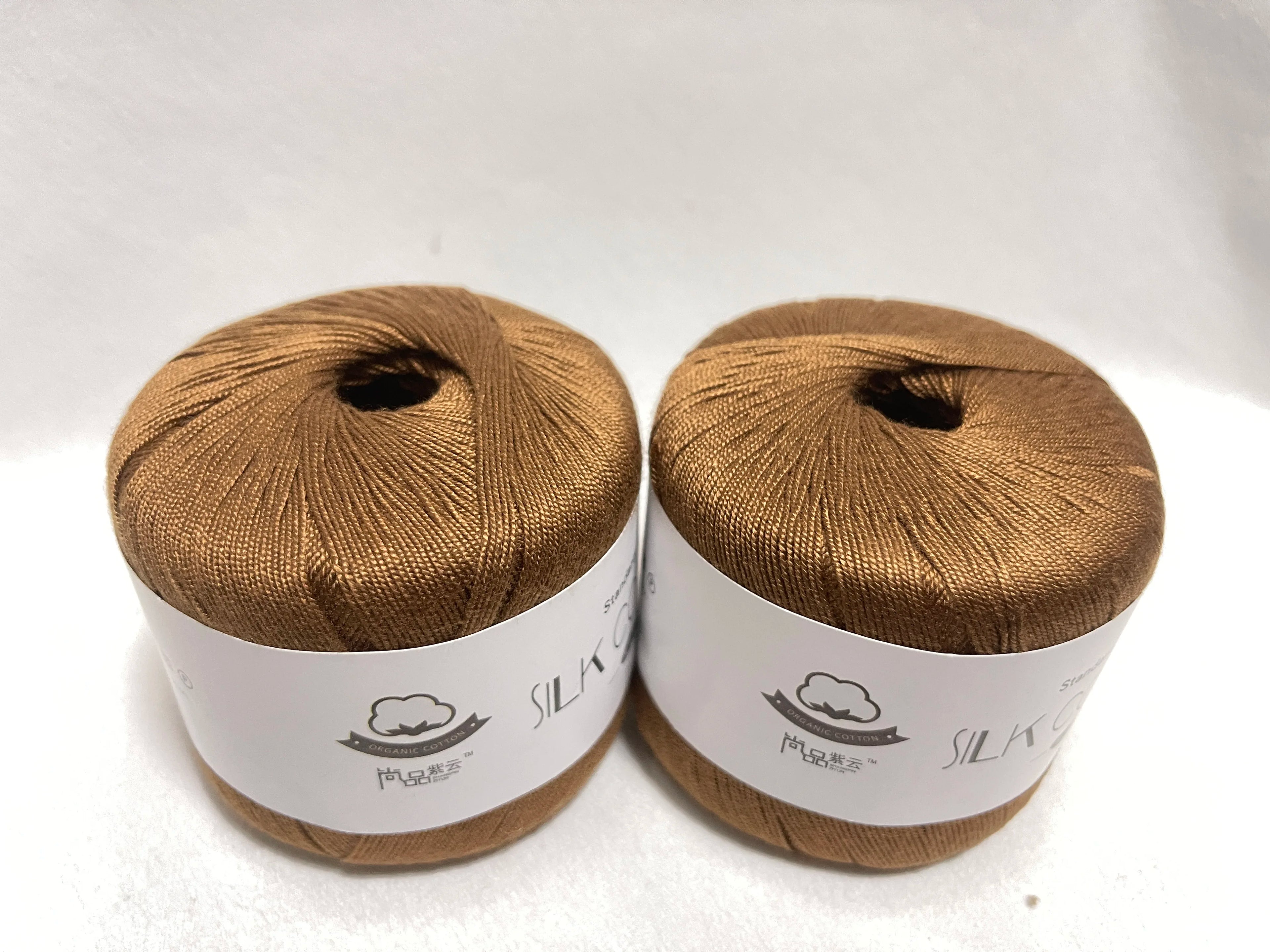 New 2Pcs Christmas Silk Lace Cotton Milk Crochet Yarn Baby Hand-Knitted Warm Soft Knitting Thread for Hand Knitting