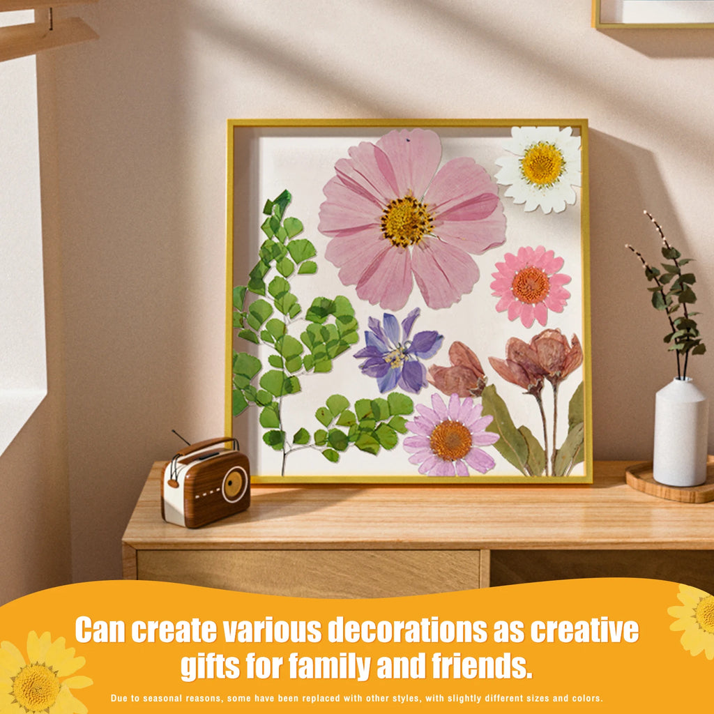 90Pcs Dried Pressed Flowers for Resin Molds Colorful Real Pressed Flowers Natural Dry Pressed Flowers Beautiful Dried Flower DIY