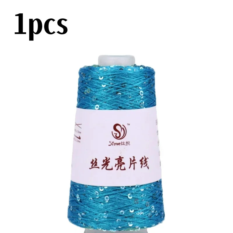 150 Colour 700M 100g special Sequin yarn DIY garment accessories Rag doll Knitting yarn