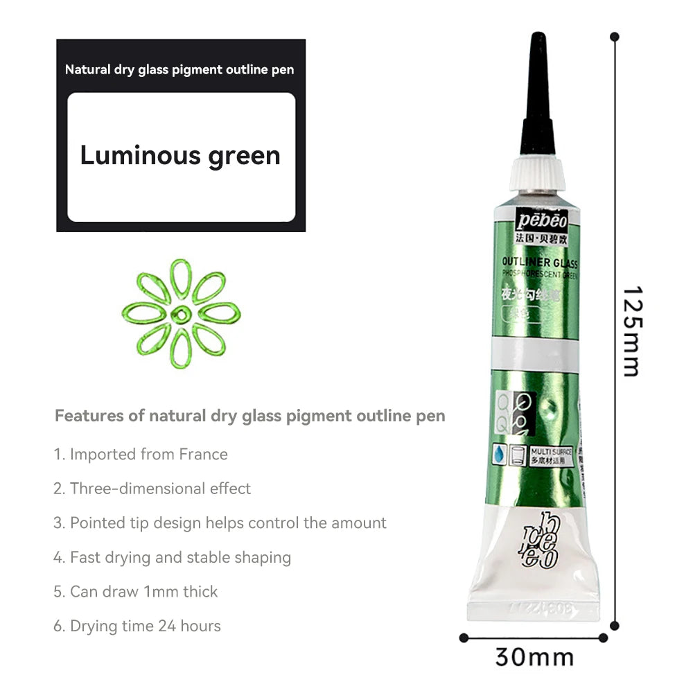 Creative 20ml Acrylic Paints Rich Color Waterproof Glass Pigments Tube For Painting Supplies Artist Drawing Art DIY Crafts