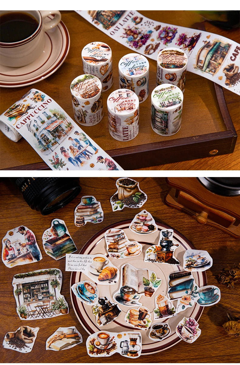 Mr.paper 6 Style 200CM/roll Washi Tape - Perfect for DIY Scrapbooking and Journals Decorative and Excellent Quality