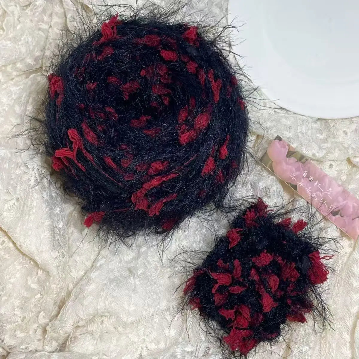 125g/roll Green Yarn Tricot Wool Blends Diy Hand Knitting Features Hand Mixed Plush Yarn Wool Ball Crochet Woven Hairpin Sweater