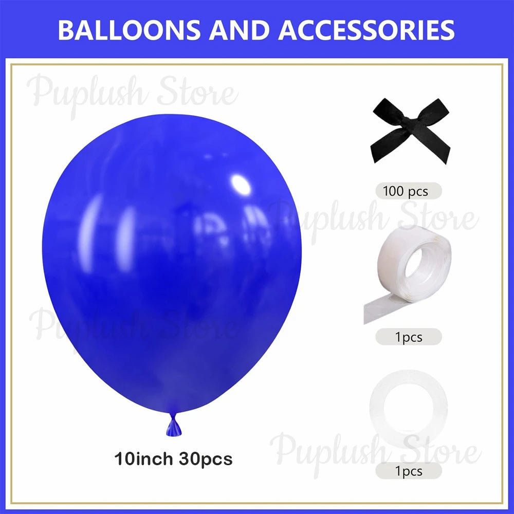 30Pcs Latex Balloons with Black Bow Coquette Bow Themed DIY Balloons Set for Boho Wedding Baby Shower Girls Birthday Party Decor