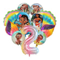 11pcs/set Ocean Adventure Moana Cartoon Balloons Set Baby Shower First Birthday Party Decoration Supplies Shell Conch Globos