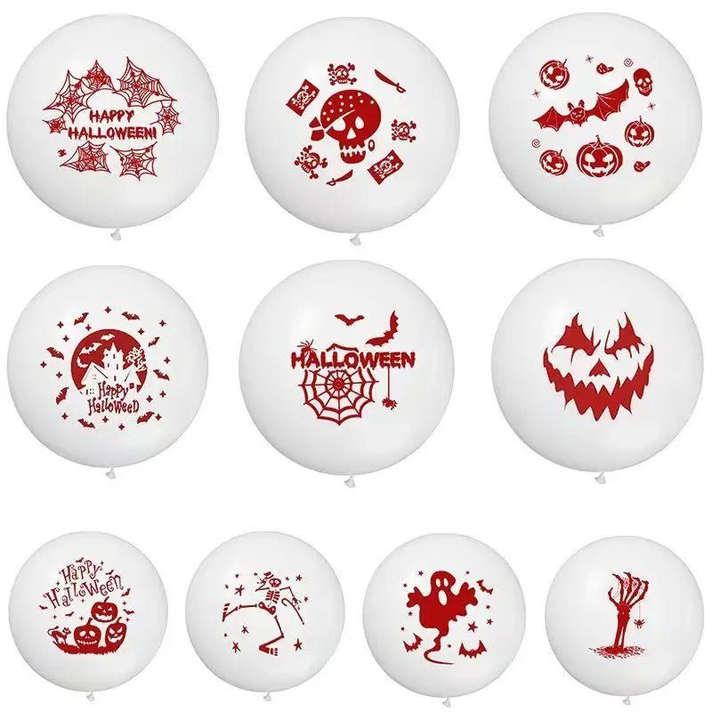 Halloween Latex Balloons  Scary Ghost Pumpkin Horror Party Decorations for Halloween Party Supplies, Bar, Festival, Birthday