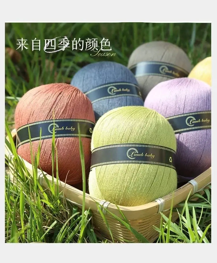 150g Pure Silk Cotton Thread Lace Thread Soft Summer Thread Pure Cotton Hand Woven DIY Half Sleeve Hat Scarves Sweater Wholesale