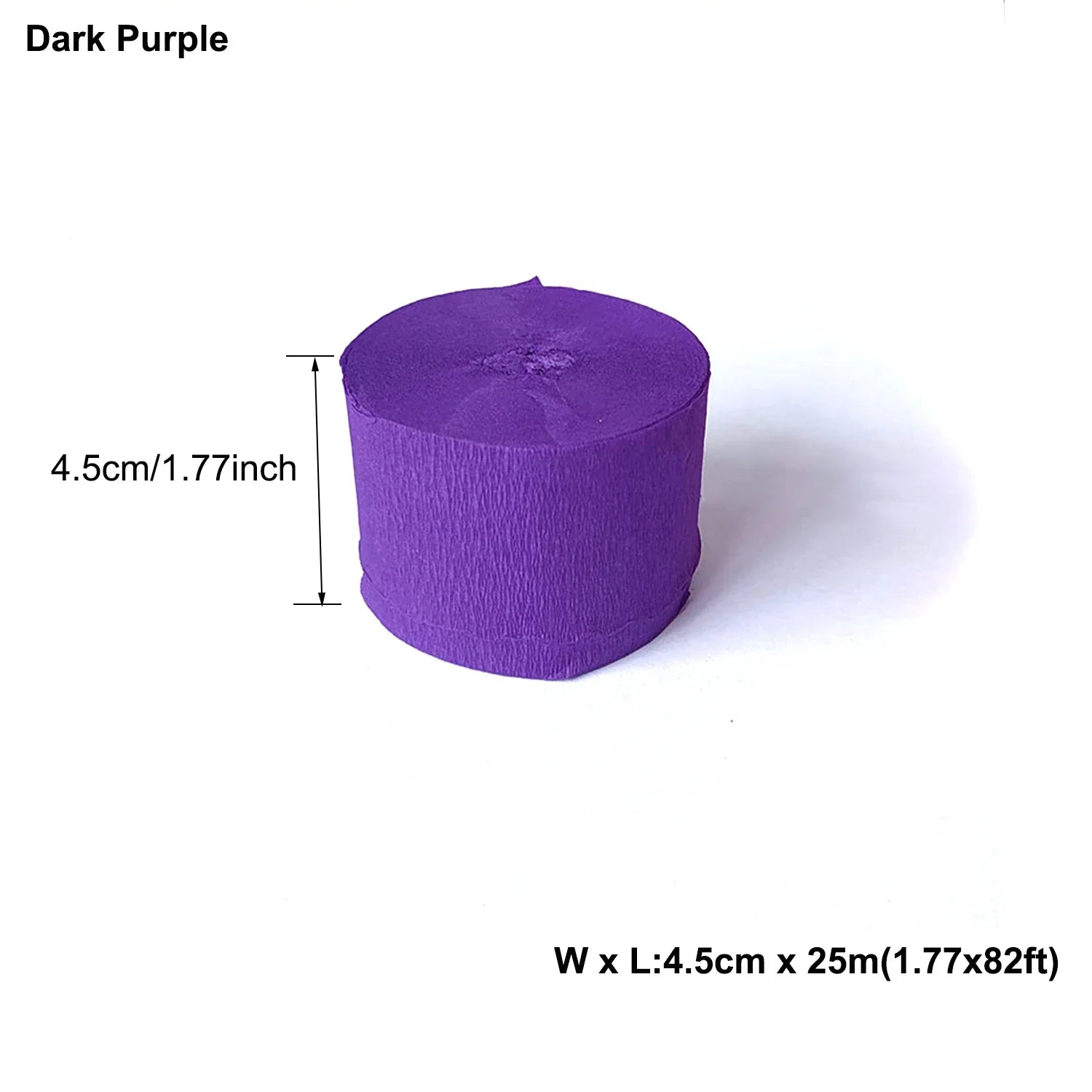 1pcs 4.5cmx25m Colored Crepe Paper Roll Origami Crinkled Crepe Paper Craft DIY Flowers Decoration Gift Wrapping Paper Craft