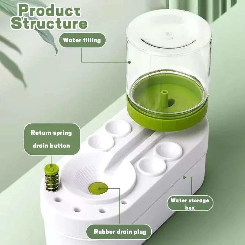 Paintbrush Cleaner, Art Tool, Water Droplet with Water Circulation System for Watercolor Brushes (Used by Students and Artists)