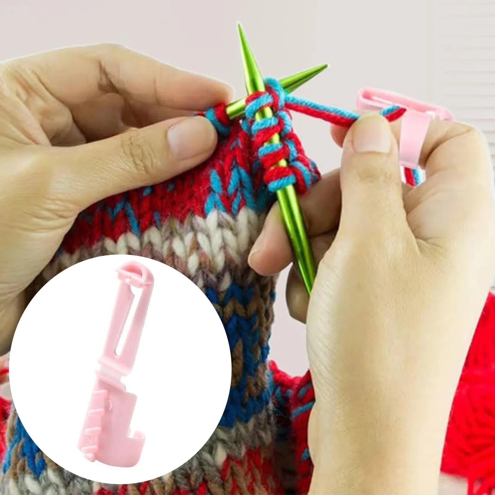 4PCS Yarn Guide Finger Holders Knitting Thimble Loop Crochet Ring diy Crafts Sewing Accessories Tool DIY Wear Thread Ring Helper