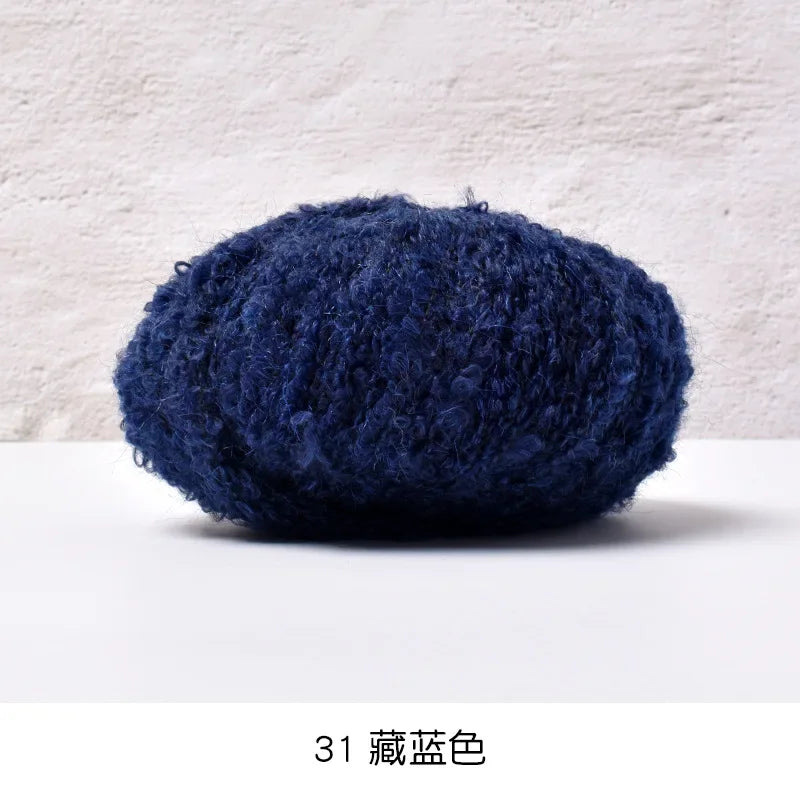 50g/roll Velvet Yarn Soft Cotton Knitting Crochet Dyed Yarn DIY Hand-woven Wool Crochet Sweater Hat Dolls 200M