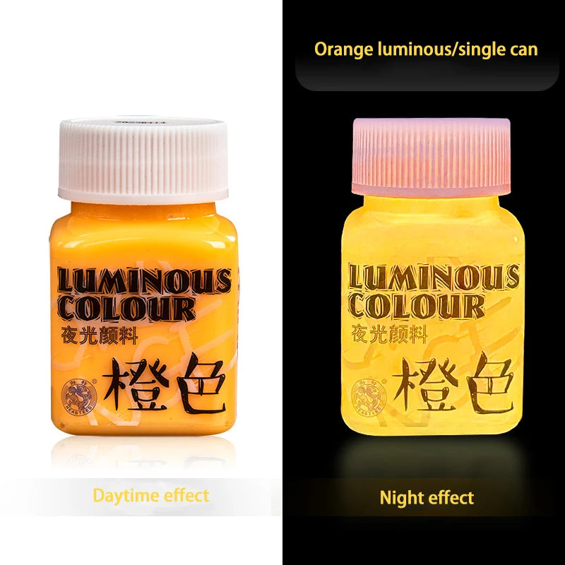 Acrylic Glow In The Dark Paint Diy Painting Luminous Pigments Waterproof Makeup Nails Clothes Shoes Liquid Fluorescent Paints