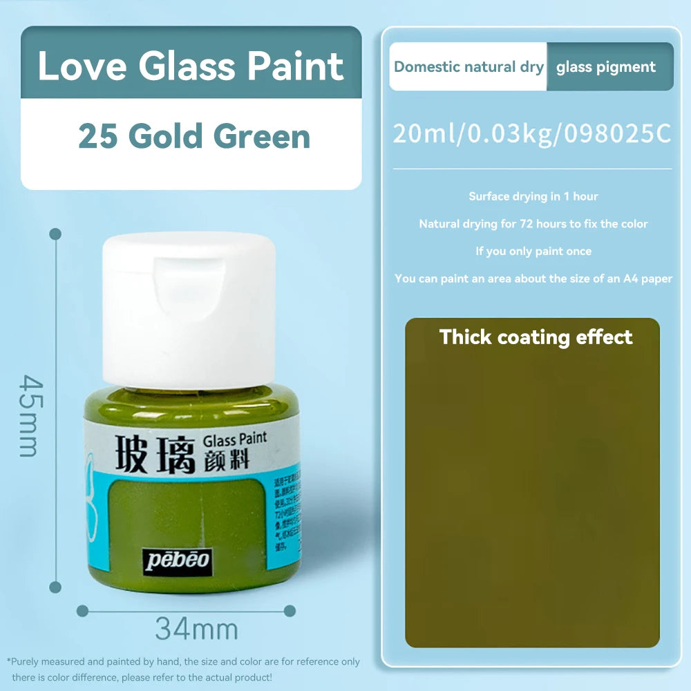 Creative 20ml Acrylic Paints Rich Color Waterproof Glass Pigments Tube For Painting Supplies Artist Drawing Art DIY Crafts