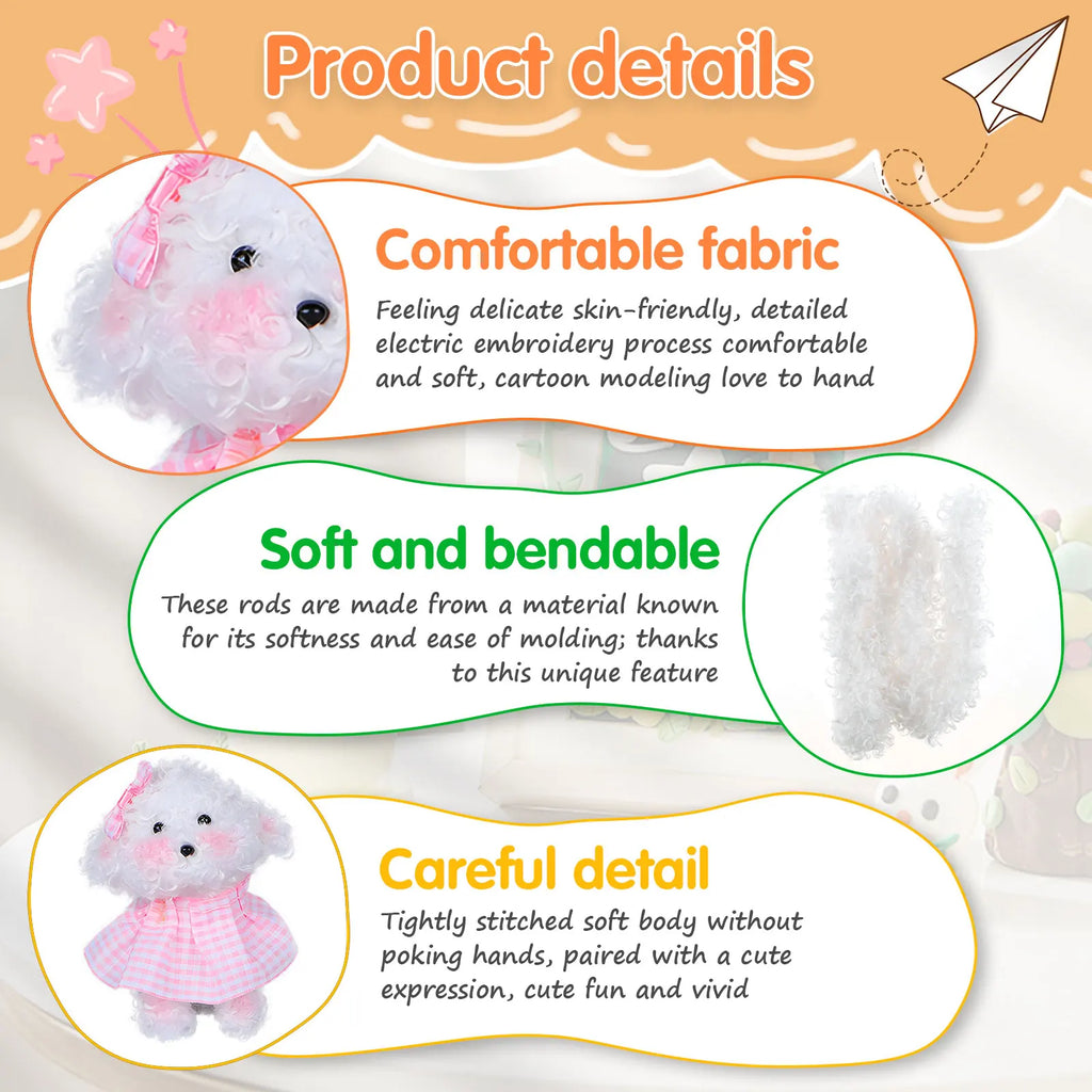 Twist Stick Craft Pipe Cleaners Set Colorful Chenille Stems Pipe Cleaners DIY Kindergarten Educational Handmade Material