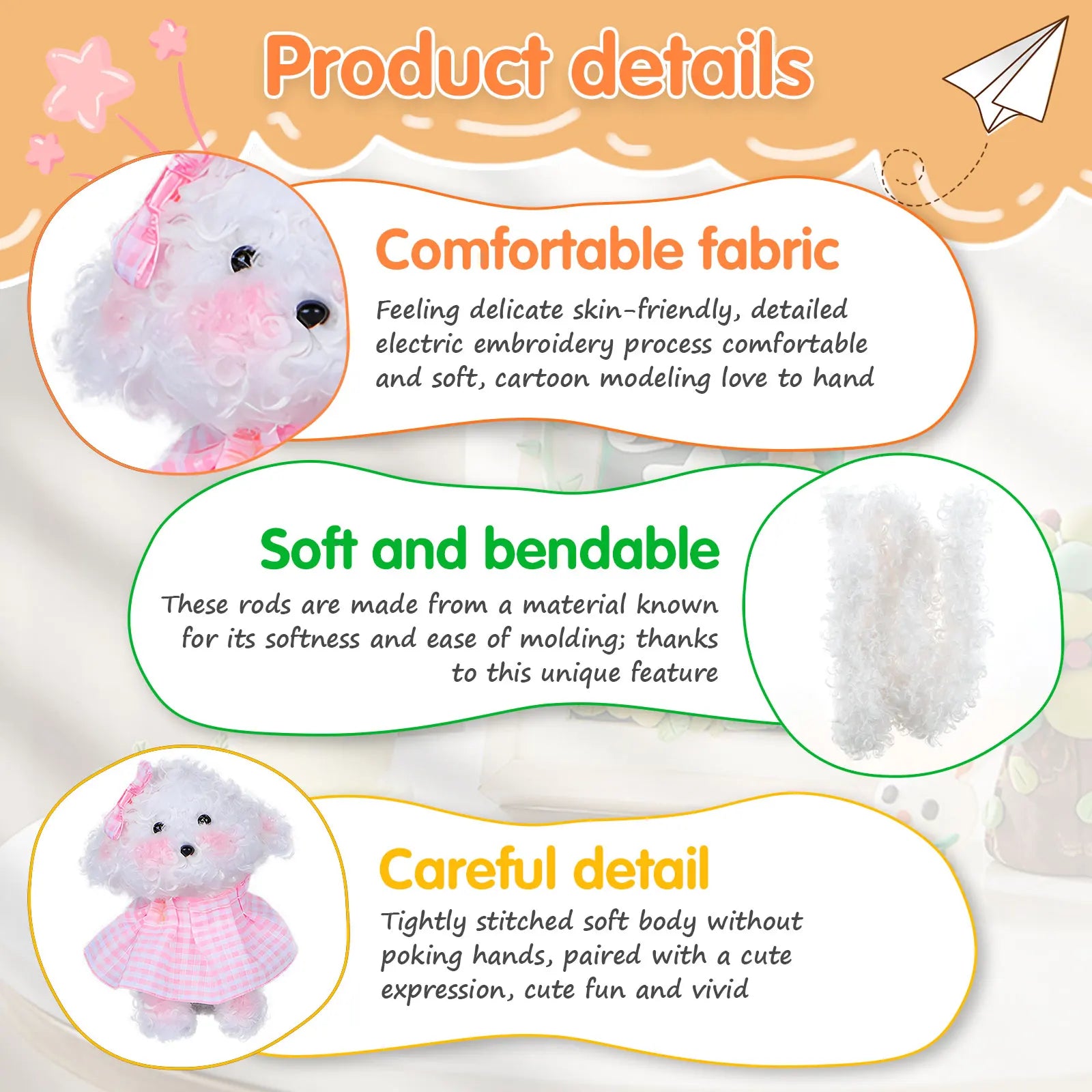 Twist Stick Craft Pipe Cleaners Set Colorful Chenille Stems Pipe Cleaners DIY Kindergarten Educational Handmade Material