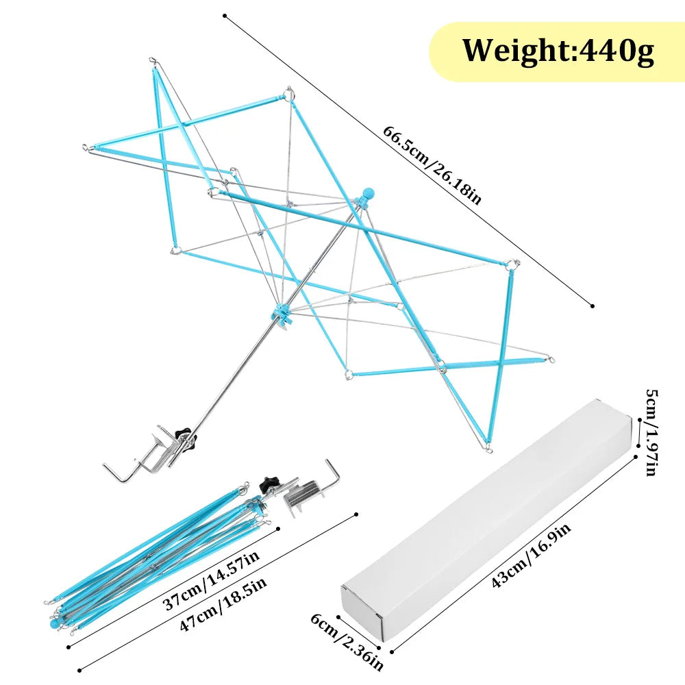 Umbrella Shape Swift Yarn Thread Fiber String Wool Winder Holder Hand Knitting Craft Tools For Patchwork DIY Accessories