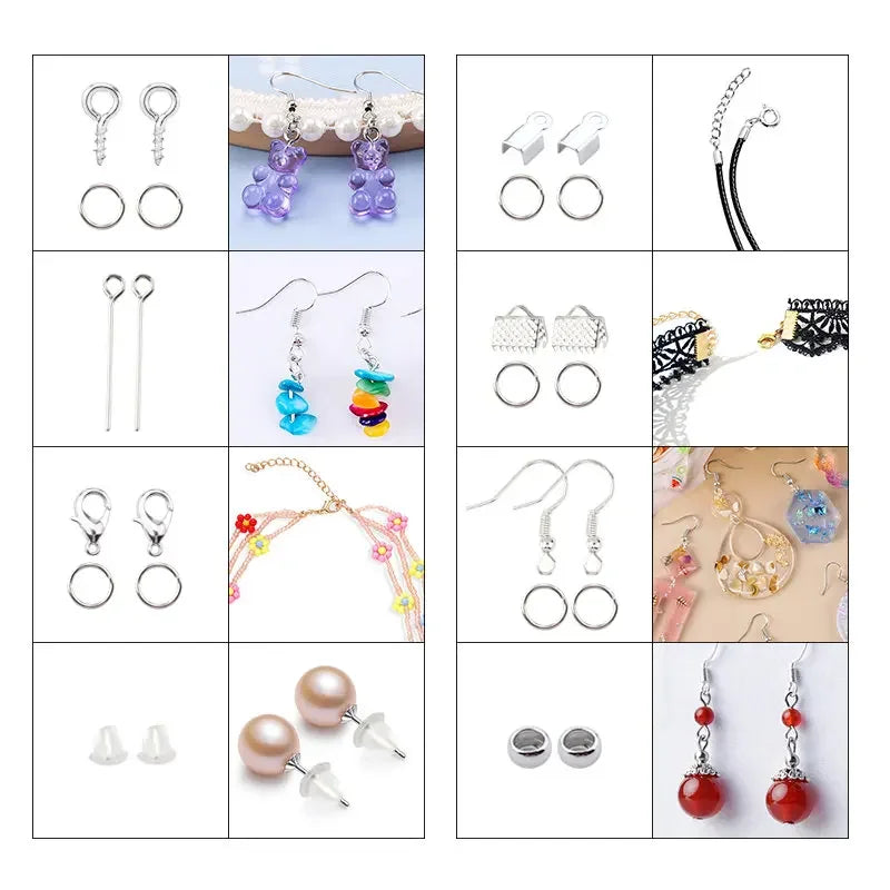 Jewelry Making Supplies Kit with Jewelry Tools, Jewelry Copper Wires Thread and Jewelry Findings for Jewelry Making