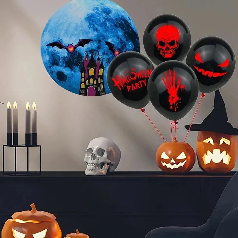 Halloween Latex Balloons  Scary Ghost Pumpkin Horror Party Decorations for Halloween Party Supplies, Bar, Festival, Birthday