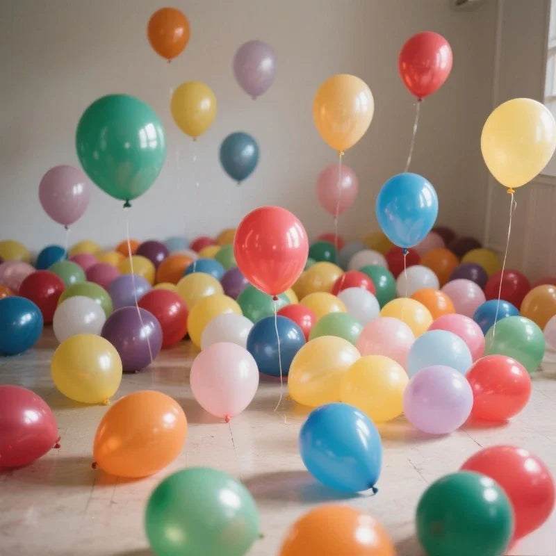 100 Colorful Balloons Colored Party Decoration Balloons Suitable for Birthday Parties Christmas Wedding Decoration Supplies