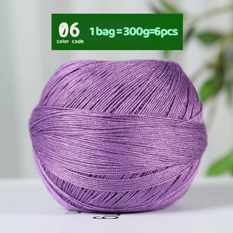 No. 7 Lace Yarn - Bamboo Fiber Linen Summer Crochet Yarn 50g