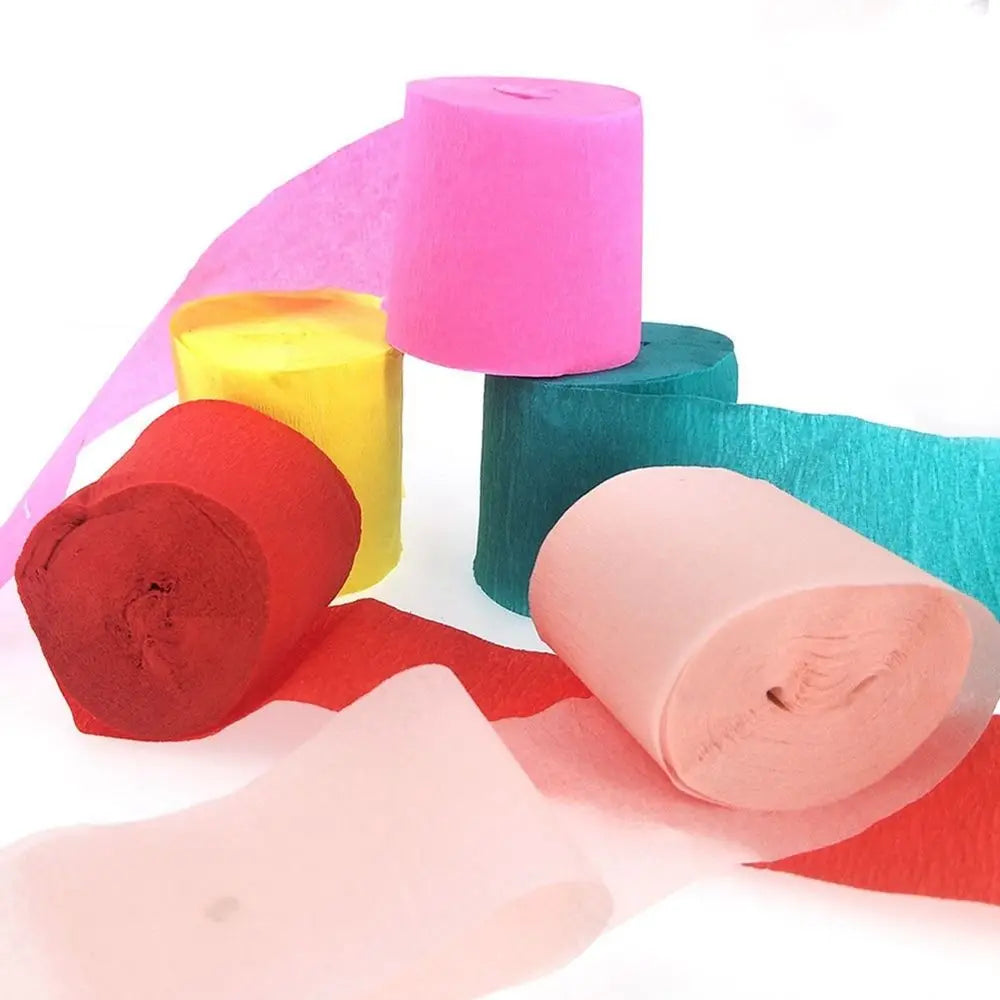Streamer Roll Crinkled Papers Crepe Paper Scrapbooking Wedding Ceremony Decoration Birthday Party Handmade Craft