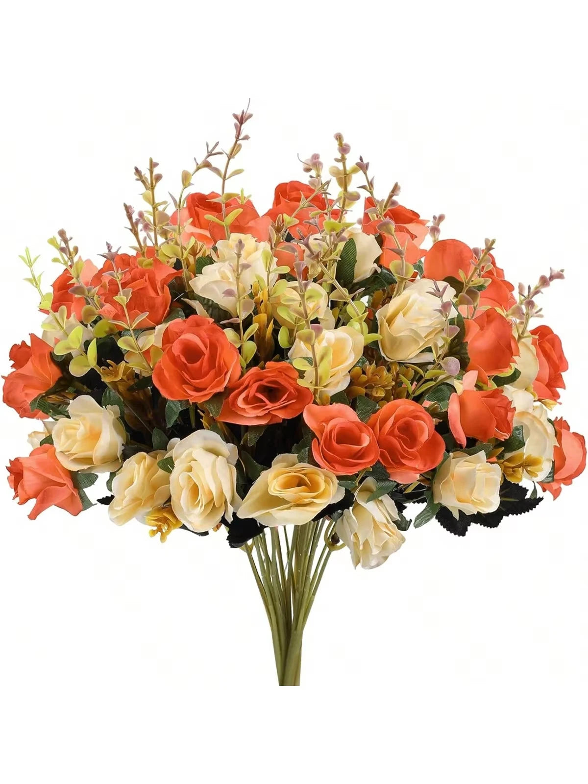 12Pcs Silk rose Artificial Flowers Wedding Home Room Table Decoration bridal Bouquet Craft Scrapbooking Wreaths Accessories Wall