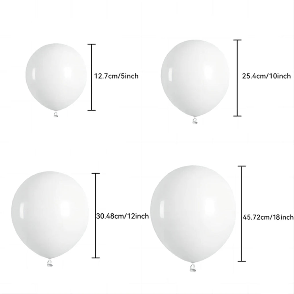 Balloons are used to dress up wedding, gender reveal, Thanksgiving, holiday party bridal shower, birthday party decorations