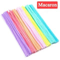 Wholesale Colorful Chenille Stems Pipe Cleaners Plush Tinsel Stem Wired Sticks Twist Stick Hair Strip DIY Craft Educational Toys