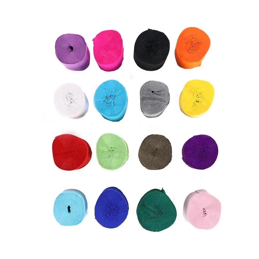 Streamer Roll Crinkled Papers Crepe Paper Scrapbooking Wedding Ceremony Decoration Birthday Party Handmade Craft