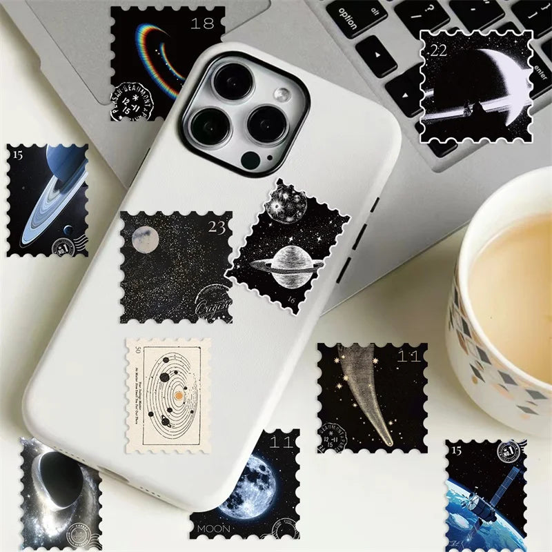 10/30/50PCS Mysterious Universe PVC Sticker Aesthetic Children's DIY Decoration Scrapbooking Stationery Hand Accounting Supplies