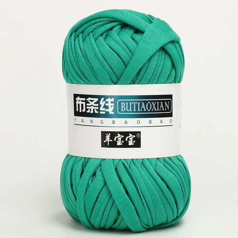 100g/pc Crocheting T Shirt Thick Soft Cloth Yarn for Hand Knitting Crochet Line Woven Handbag Blanket Thick Yarn Flat thread