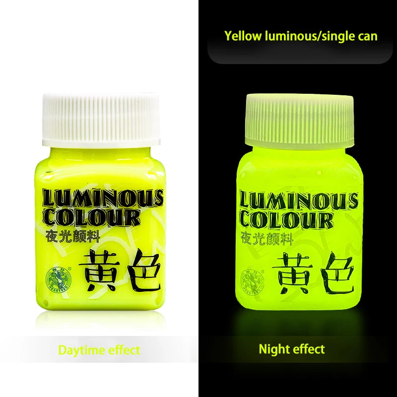 Acrylic Glow In The Dark Paint Diy Painting Luminous Pigments Waterproof Makeup Nails Clothes Shoes Liquid Fluorescent Paints